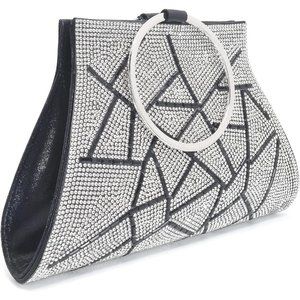 MOSSMON Crystal Bride and Bridesmaid Elegant Wristlet Bag for Women